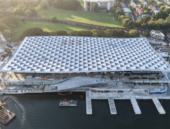 Iconic roof completed at new Sydney Fish Market Image