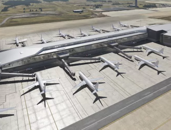 New Dulles Airport Concourse Reaches Construction Milestone Image