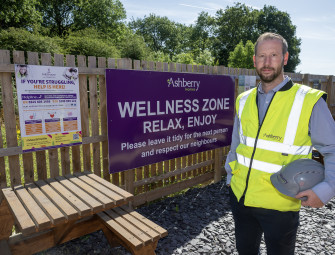 Tom Nicklin chats to members of the site team at The Wickets Image