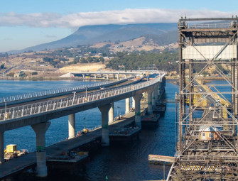 Bridgewater Bridge complete after lift span delete Image