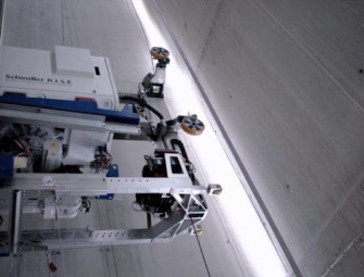 [VIDEO]Self-climbing robot Schindler RISE used to install lifts on Skanska site Image